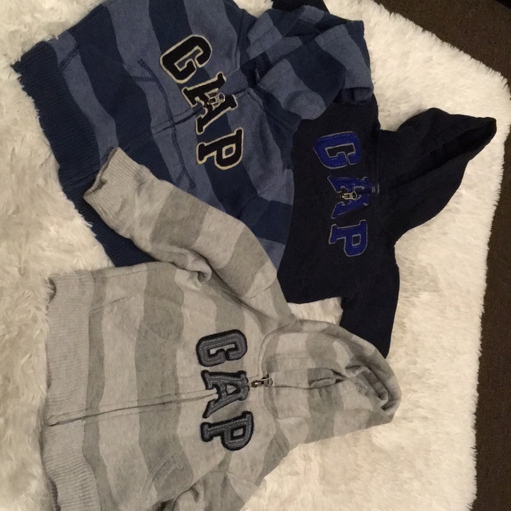Three sweaters